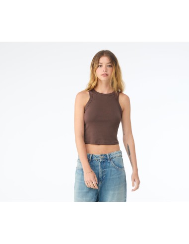 BEL-1019-Womens Micro Rib Racer Tank